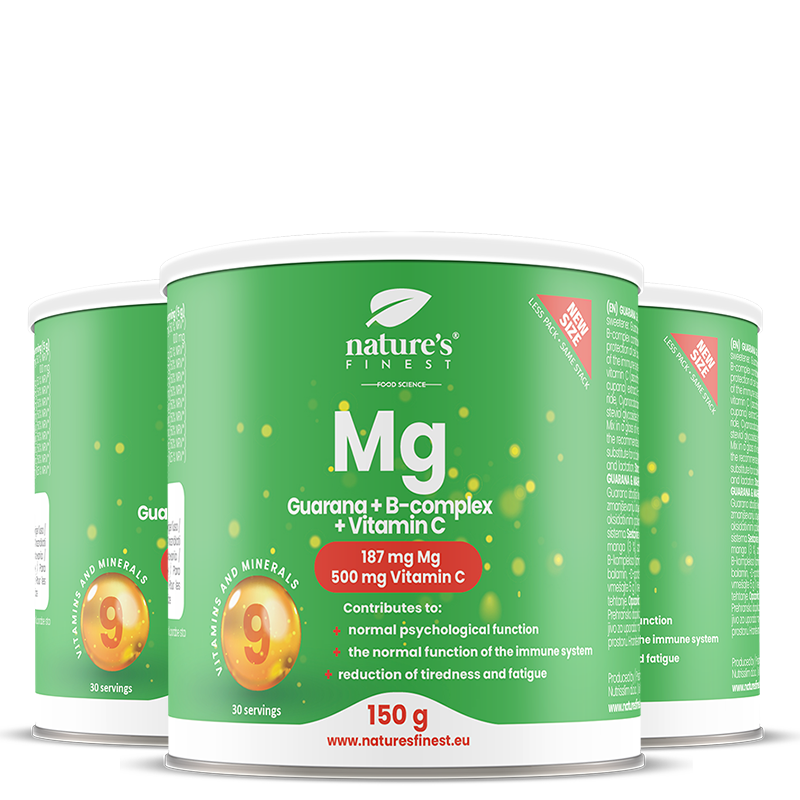 Magnesium + Guarana + B-complex + Vitamin C bundle