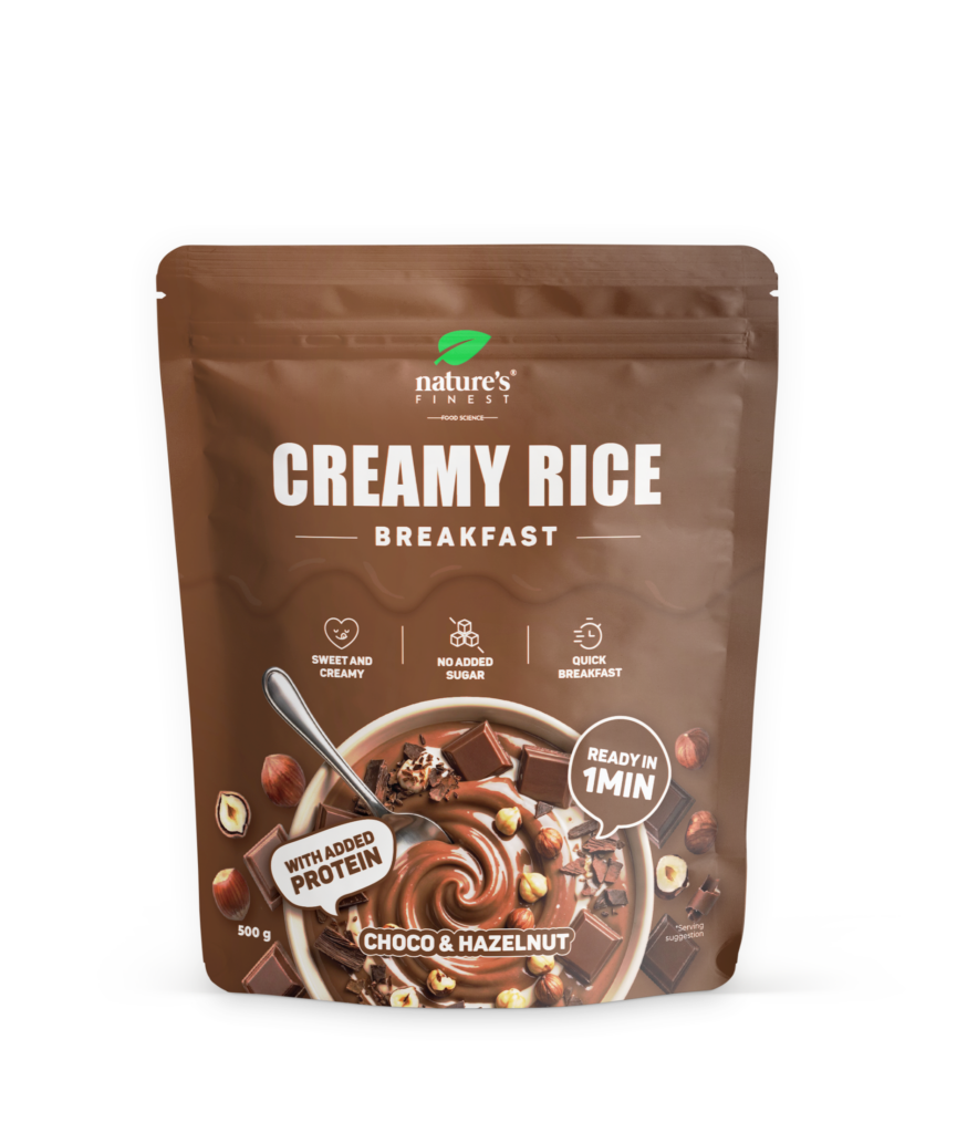Creamy rice breakfast Choco-hazelnut