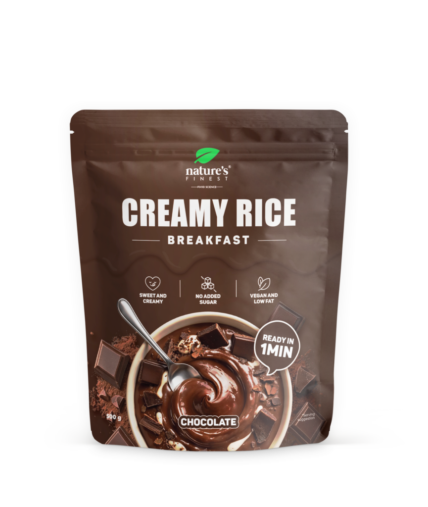 Creamy rice breakfast chocolate