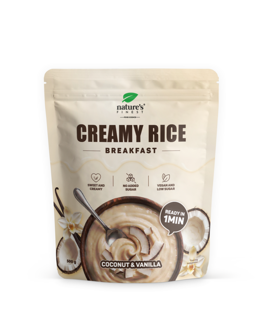 Creamy rice breakfast Coconut-vanilla